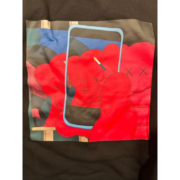 KAWS + WARHOL x UNIQLO UT Collaboration Black Hoodie Sweatshirt, Size XL, NWT - Picture 3 of 10